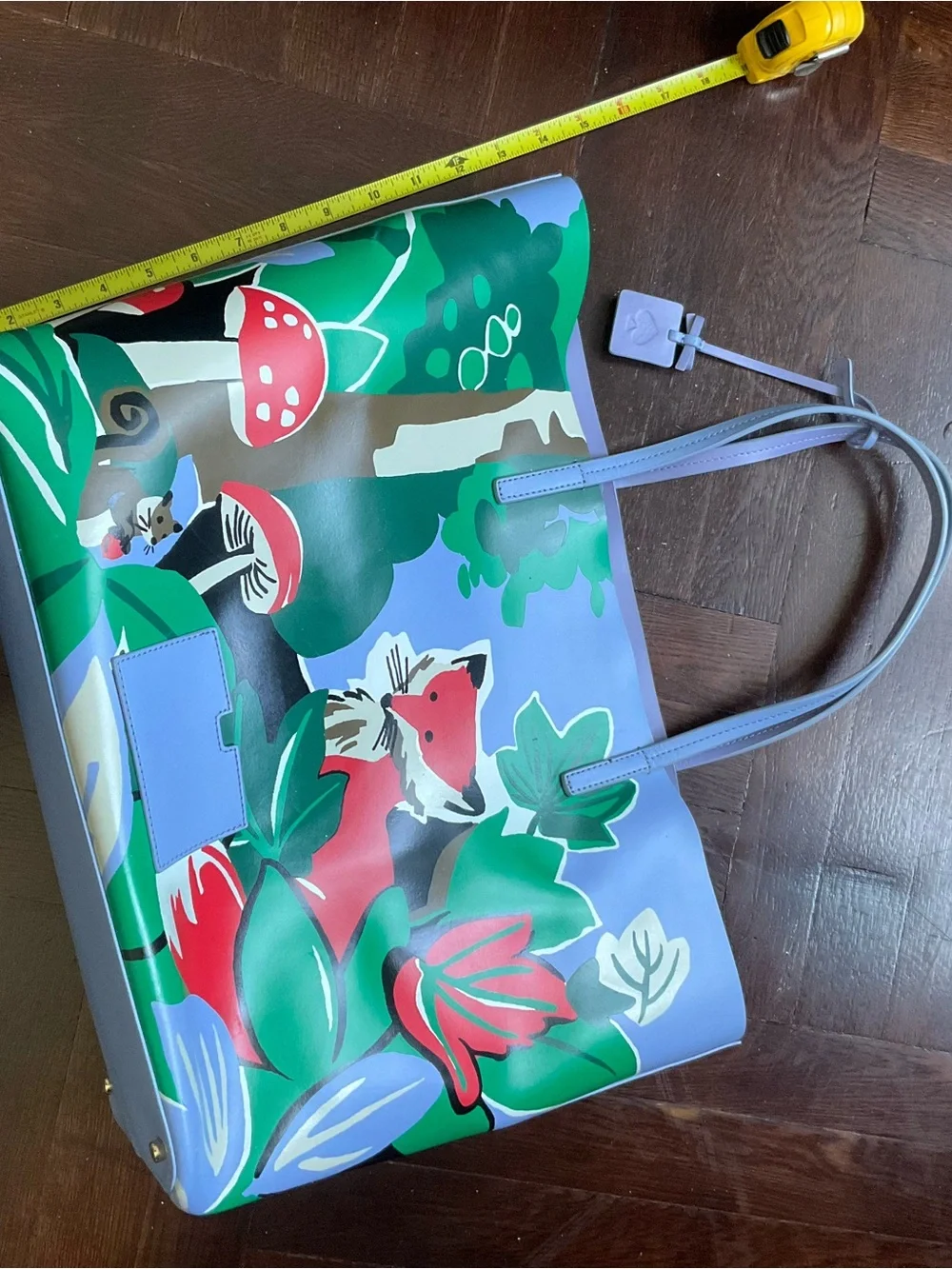 kate spade Lavender Floral Fox Print Tote